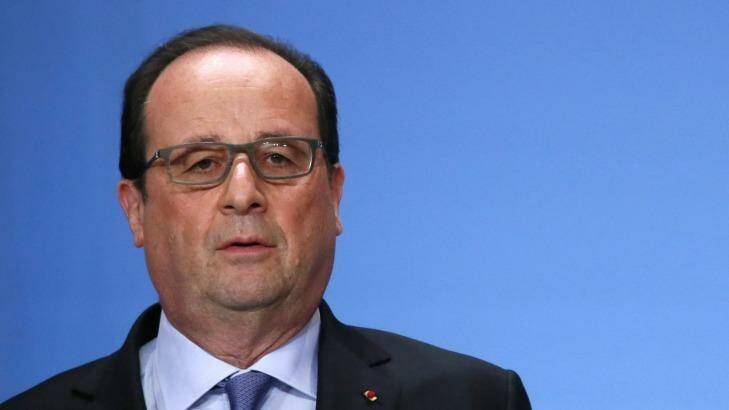 French President Francois Hollande confirmed MS804 had crashed. Photo: Gonzalo Fuentes