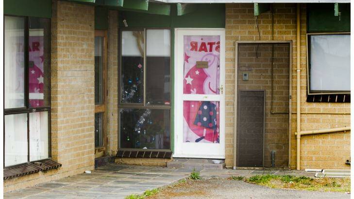 The front door of the house where the stabbing victim lives.. Photo: SImon O'Dwyer