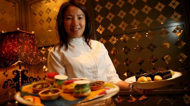 Pastry chef Janice Wong's edible art will feature at the Melbourne Food and Wine Festival. Photo: Pat Scala