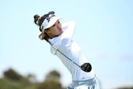Grace Kim shot a seven-under 64 to lead the field after day one at the LA Championship. (Dan Himbrechts/AAP PHOTOS)