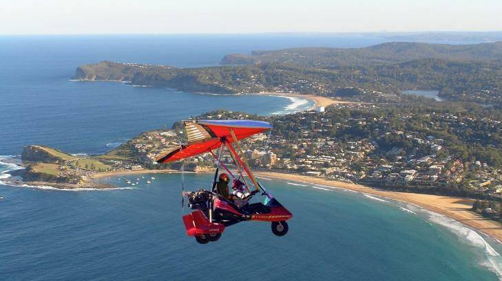 Taking in the views with Microlight Adventures. Photo: Supplied