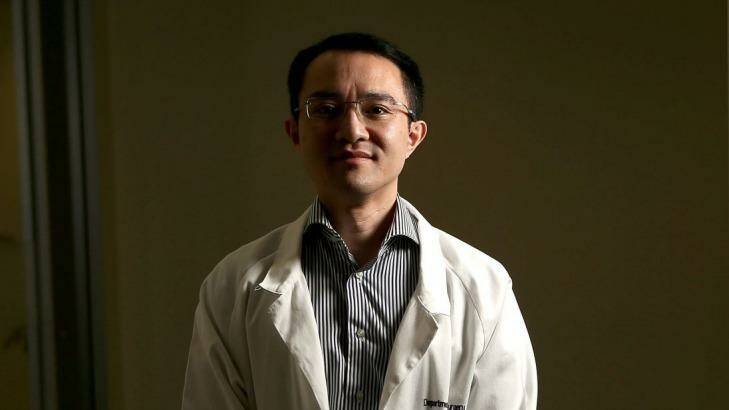 Neurosurgeon Michael Wong, seven months after he was attacked at the Western Hospital.  Photo: Patrick Scala