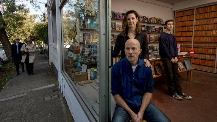 Ben Kemp and Margot McCartney, with son Bede McCartney-Kemp inside the shop. Photo: Penny Stephens