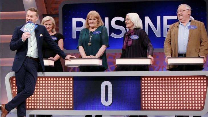 It was a telling experience on Family Feud with the cast of Prisoner. Photo: Ten Twitter