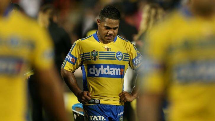Chris Sandow and his Parramatta teammates were embroiled in last weekend's ballboy controversy. Photo: Anthony Johnson