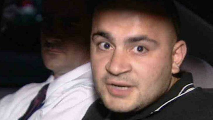 Hizir Ferman after being arrested in 2003 Photo: Channel Nine