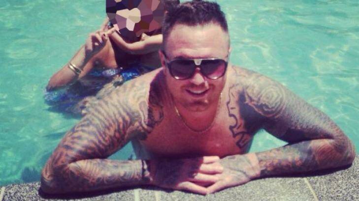 Alleged bikie Daniel "Porky" Lovett, who was arrested in Queensland on the weekend. 
