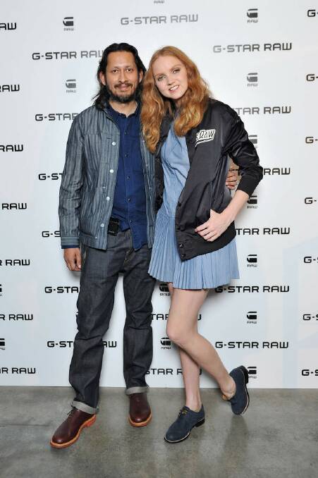 Shubhankar Ray and Lily Cole at G-Star Raw Autumn Winter Campaign Launch. Photo: Wendell Levi Teodoro
