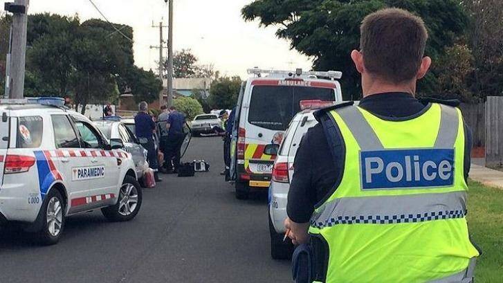 The two bodies were found in the south-eastern Geelong suburb of Whittington at about 10.30am.