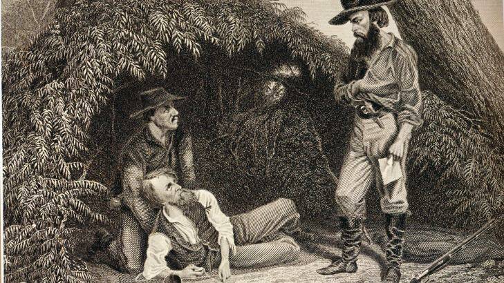 Starvation in a land of plenty. By Michael Cathcart. This illustration (1861) shows the dying Wills clasping his father's pocket watch, Burke, by contrast, is heroically robust and impeccably dressed- the famous pistol tucked prominently into his belt. Photo: act\david.mclennan