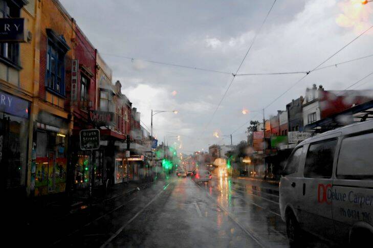 The Age, News, 01/12/2017 photo by Justin McManus. Record breaking rains set to lash Melbourne and Victoria over the next three days.