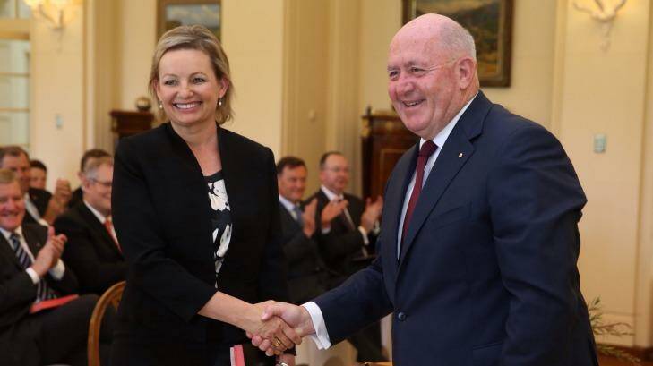 Sussan Ley was sworn-in as Health Minister by Governor-General Sir Peter Cosgrove in December. Photo: Andrew Meares