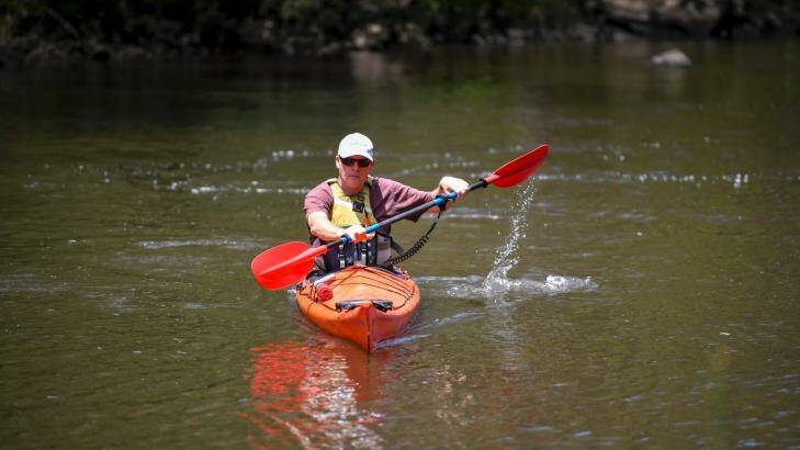 David Wood, owner of Sea Kayak Australia, says beginner paddlers should take ''baby steps'' and learn in safe, calm conditions. Photo: Eddie Jim