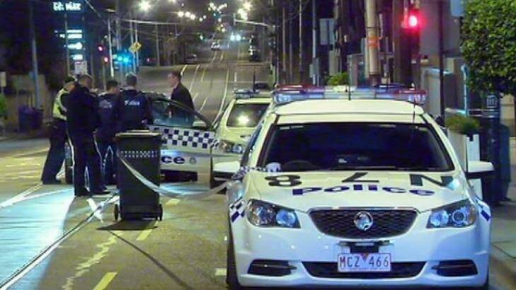 Police at the scene of a carjacking in Malvern in June. Photo: Twitter/ABC News