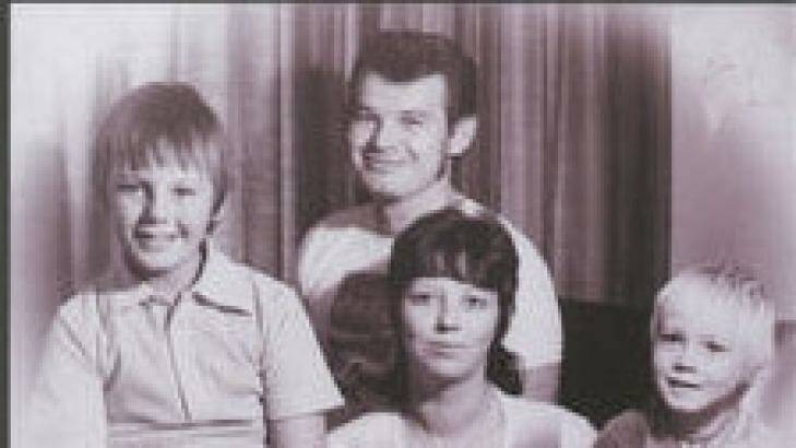 Carl Williams as a boy and with his father George, mother Barbara and his brother Shane. Photo: From Roberta Williams' book My Life