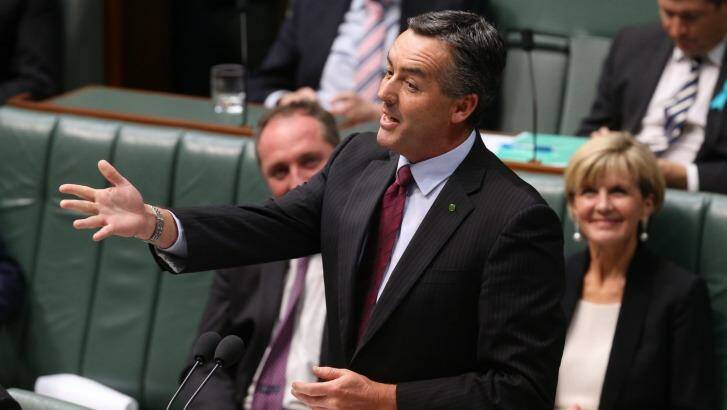 Federal Transport Minister and Victorian MP Darren Chester wants his home state to have fairer share of infrastructure funding. Photo: Andrew Meares