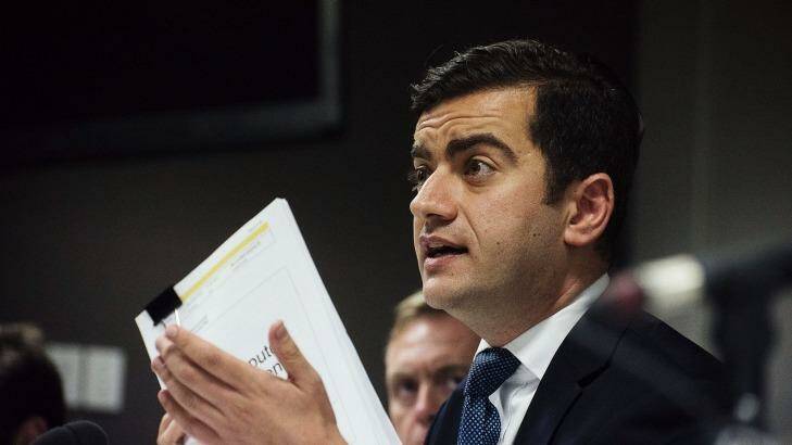 'Are you saying we have no idea what this is costing us?': Labor Senator Sam Dastyari. Photo: Christopher Pearce