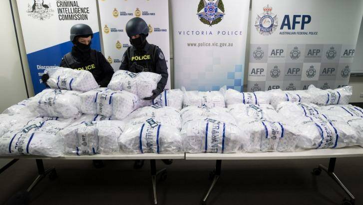 Police seized 300 kilograms of the precursor drug pseudoephedrine. Photo: Jason South