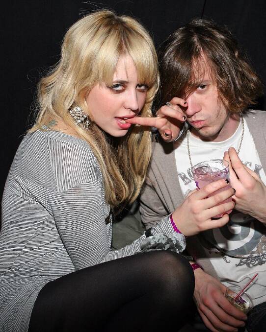 Peaches Geldof and first husband Max Drummey in 2008. Photo: Roger Kisby