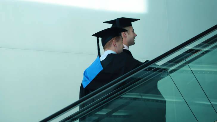 Poorer graduates would pay significantly more than their rich counterparts for their degrees if the government's plans to charge higher interest on university degrees. Photo: Louise Kennerley