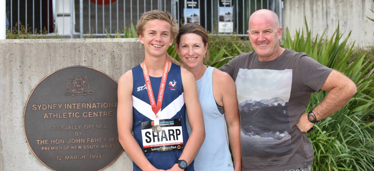 Harry Sharp impressed at the Australian Athletics Championships in Sydney. 