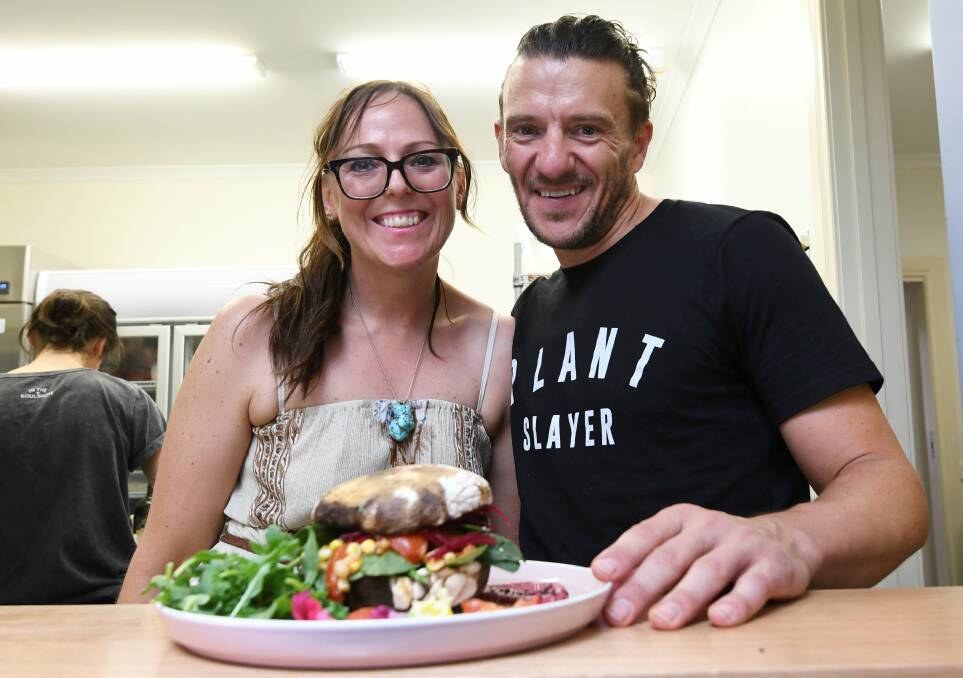 PLEASED: Co-owners Markeeta Hines, who is also the chef, and Scott Keating. Pictures: Lachlan Bence