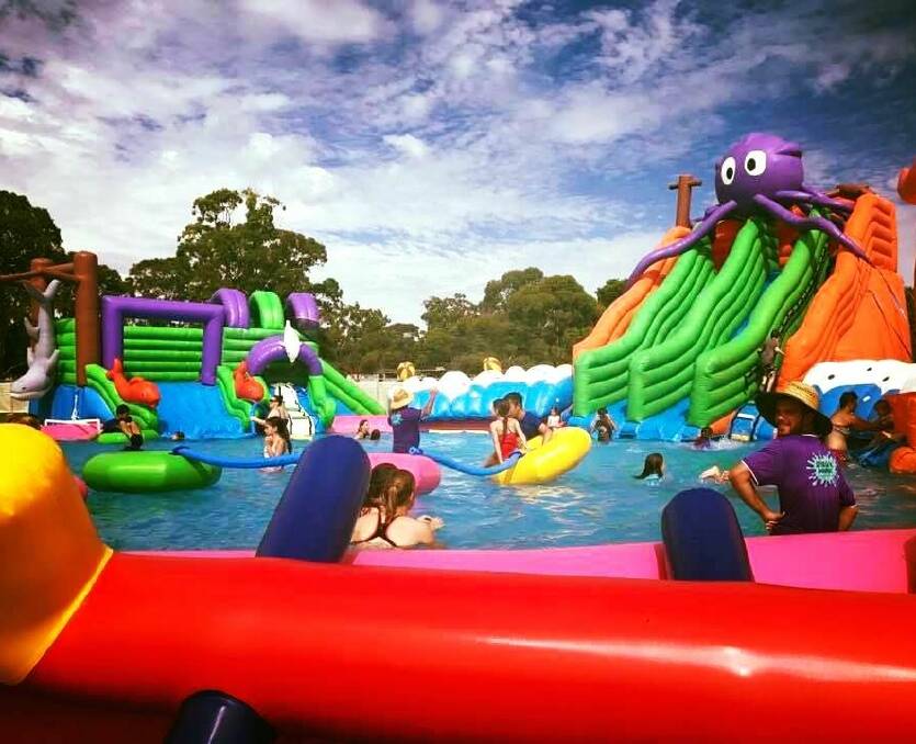 SUMMER FUN: All of Splash 'N' Bounce inflatable rides will be coming to the Ballarat Showgrounds in January, including the Octopus Dare (above). Picture: Contributed.