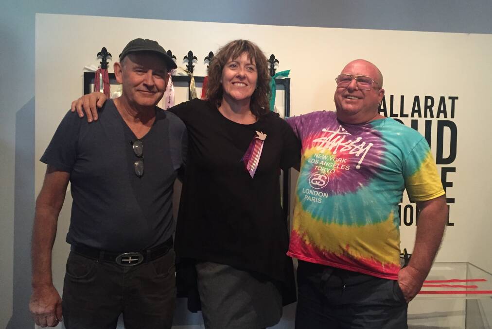 FRIENDSHIP: Gary Sculley, Maureen Hatcher and Tony Wardley have all had a huge role to play in the Loud Fence movement and continue to inspire the community. 