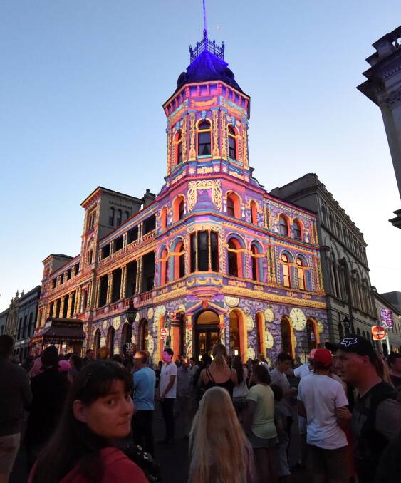 LOOKING AHEAD: Ballarat's first White Night event exceeded the expectations of many, drawing a crowd of 40,000 people to the CBD. Picture: Lachlan Bence