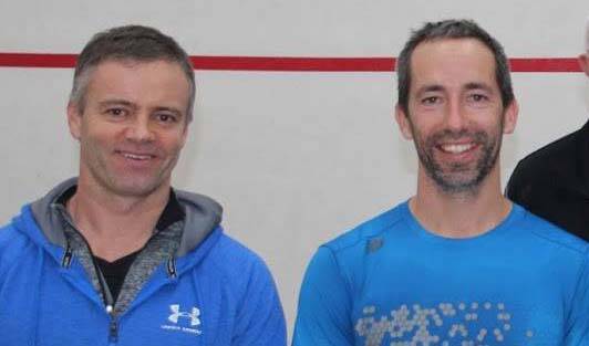 COMPETITORS: Steve Andrewartha and Cameron White are two of the nation's best taking part in the Ballarat Open. Picture: Paul Vear/Squash & Racquetball Victoria