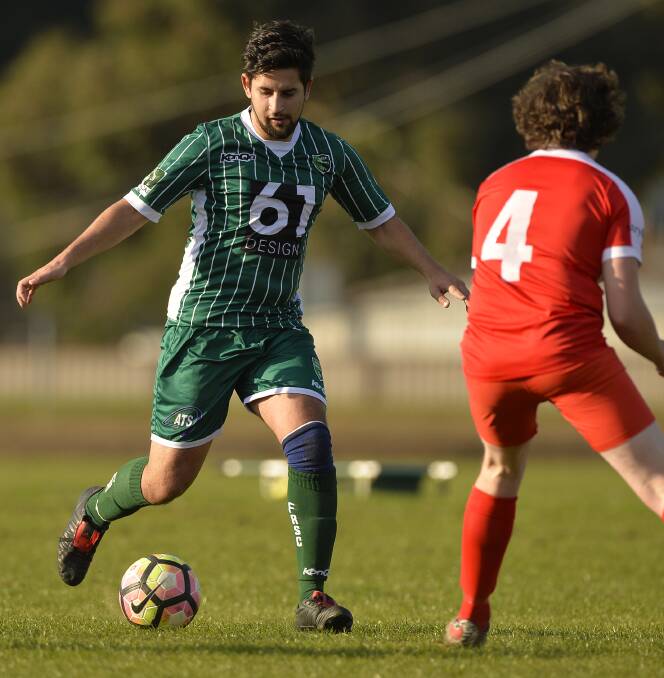 SKILLFUL: The Forest Rangers' Luke Moodley controls the ball during the match against Ballarat Red.