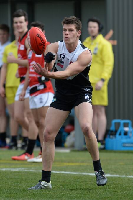 RETURN: North Ballarat captain Luke Kiel, pictured in a game against Frankston last year, is a much-needed addition to an undermanned side. Picture: Kate Healy