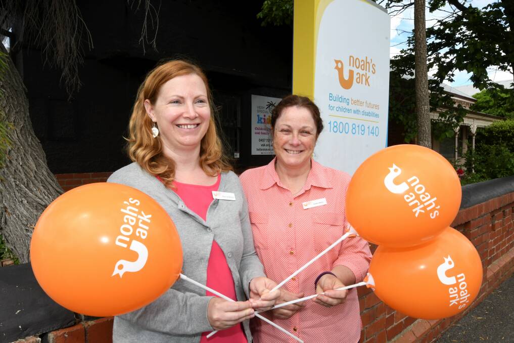 EXPANDING: Noah's Ark Ballarat team members Jess Langhorne and Sue Martin at the branch's open day. Picture: Lachlan Bence