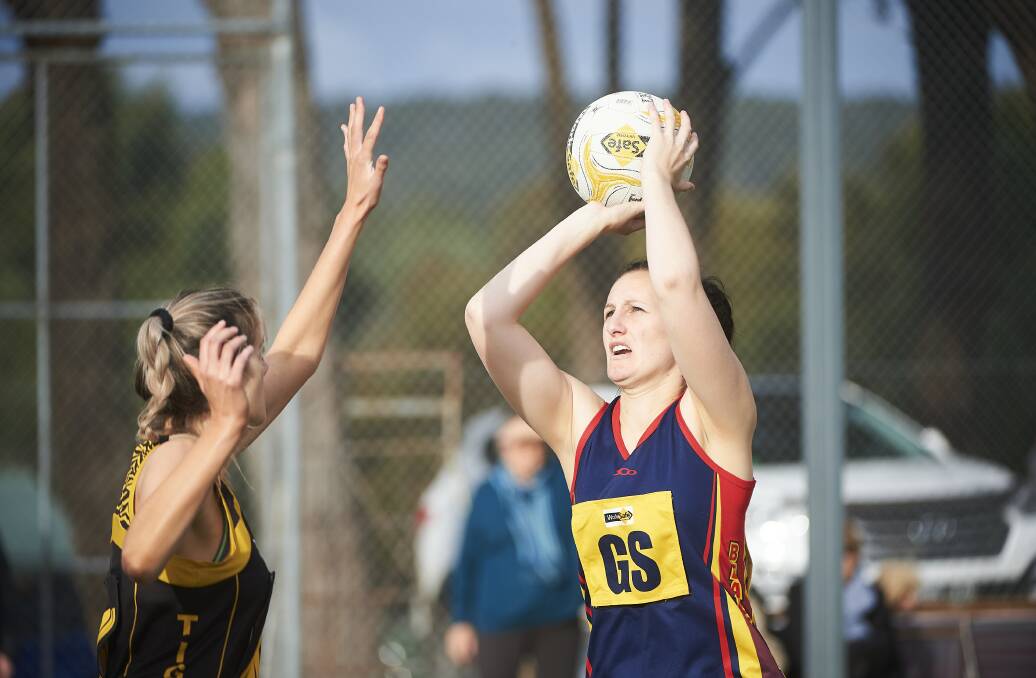 Former Beaufort goal shooter Jordyn Bibby will be a huge loss for the Crows. Picture: Luka Kauzlaric 