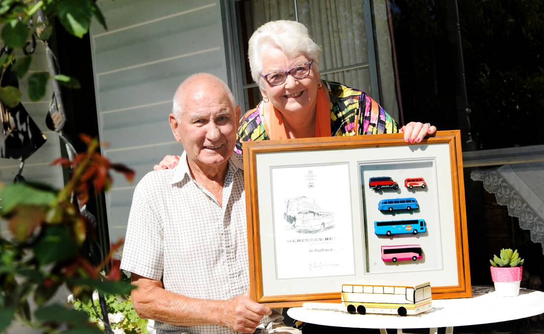MEMORIES: After 40 years operating Woodford Tours, Alan and Margaret Woodford have farewelled the wide, open road and sold the company. Picture: SAMANTHA CAMARRI