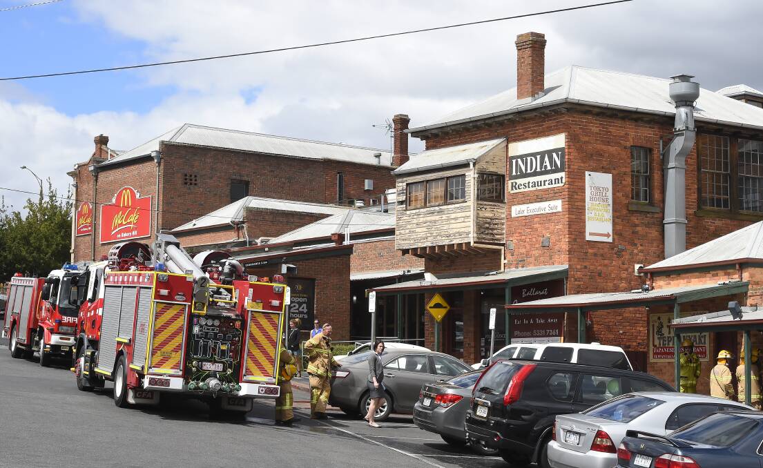 About five crews and 20 fire fighters attended the Crazy Asian fire. PICTURE: JUSTIN WHITELOCK.