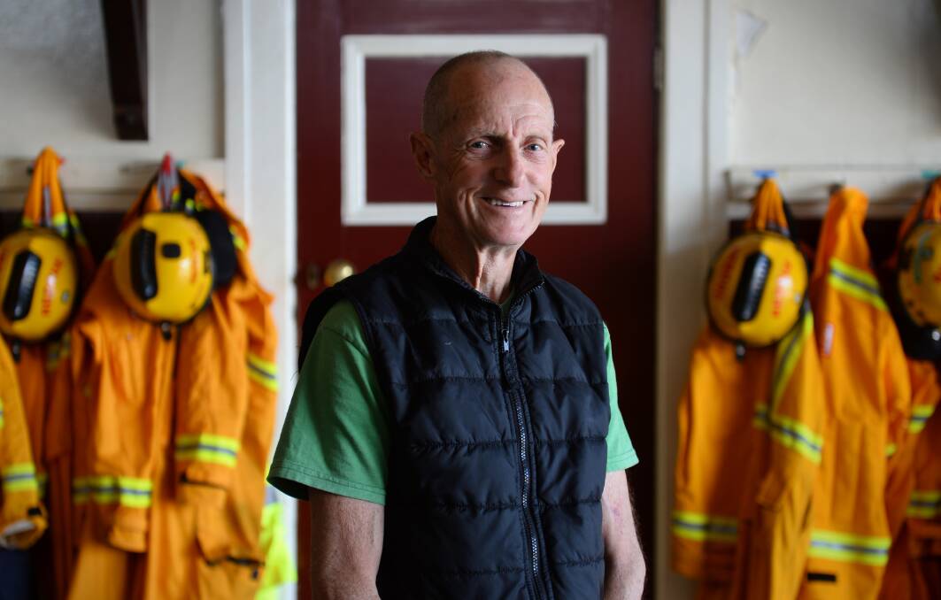Stepping down: Ballarat Fire Brigade volunteer Barry Brooks, 74, has retired from field duties after 54 years. PICTURE: ADAM TRAFFORD