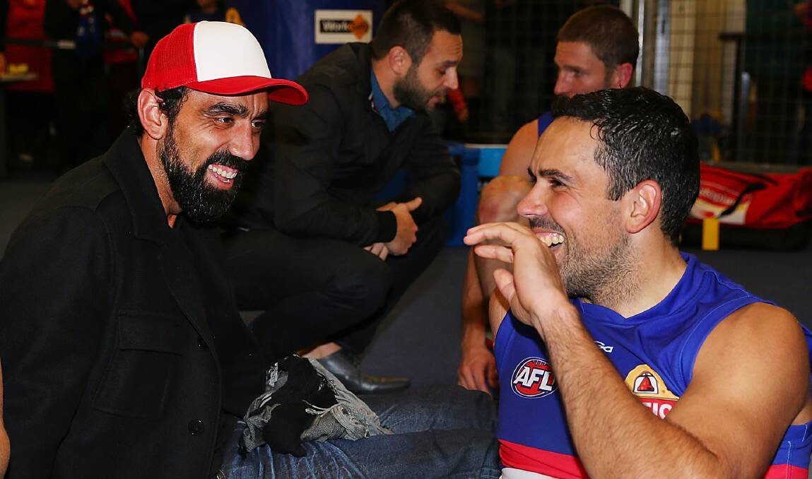 Indigenous pride: Brothers Adam (Sydney Swans) and Brett (Western Bulldogs) Goodes have been great mentors to Indigenous youngsters. 
Picture: Getty Images