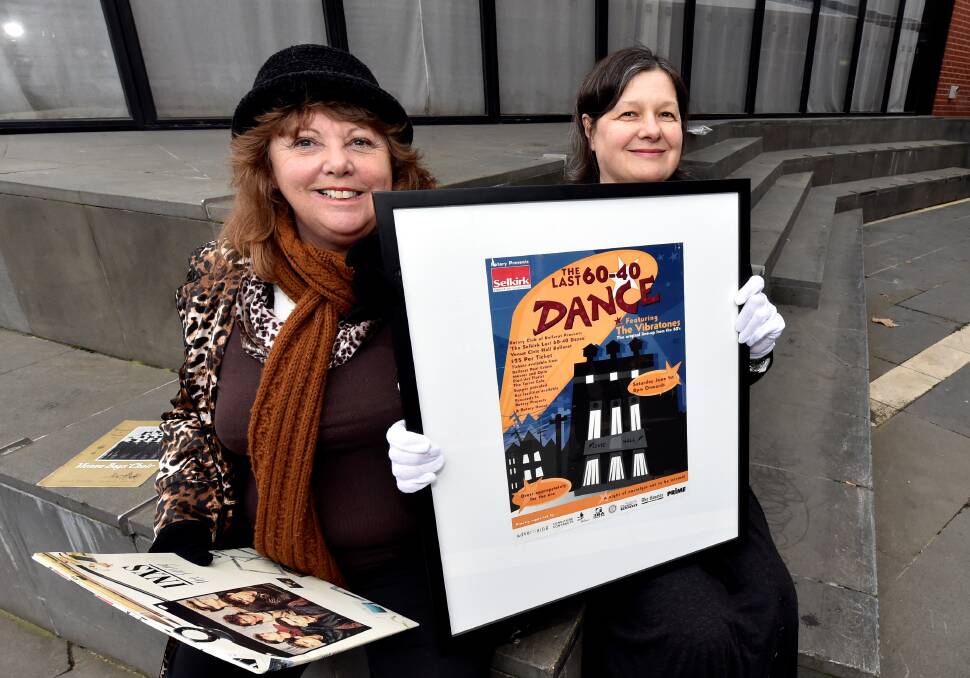 Posters: Judith Buchanan and Barbara Cytowicz with some of the props and memorabilia that will be on display at the exhibition. PICTURE: JEREMY BANNISTER