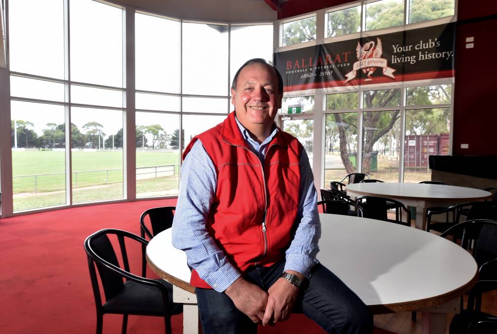 INFLUENCE: Shane Manley reflects on his 12 years as Ballarat Swans president in the social rooms he played a crucial role in having built. PICTURE: JEREMY BANNISTER 