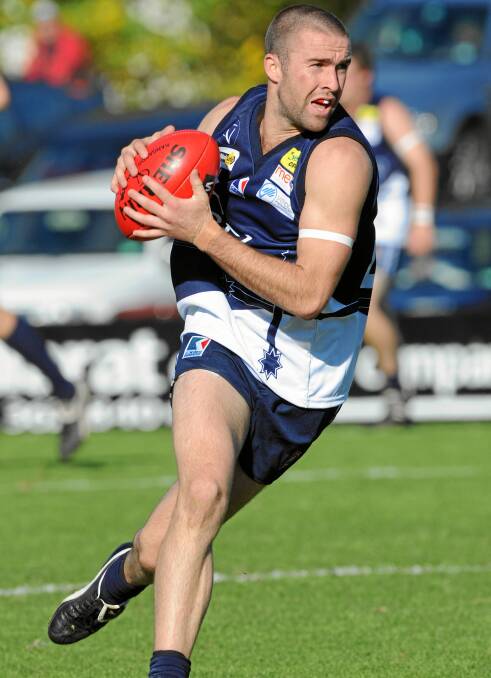 Returning: Will McGregor representing the BFL interleague side in 2010. He is back in the fold for the Ballarat Football Club this season. PICTURE: LACHLAN BENCE