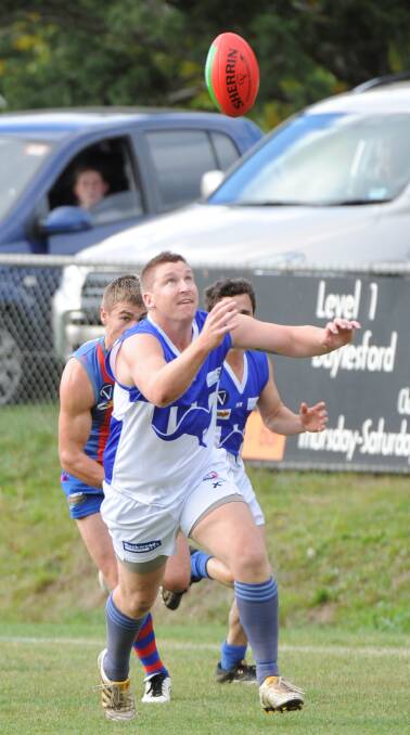 On the move: Lee Brown is leaving Waubra after nine seasons, including two premierships, to play with Donald in the North Central Football League.  PICTURE: LACHLAN BENCE 