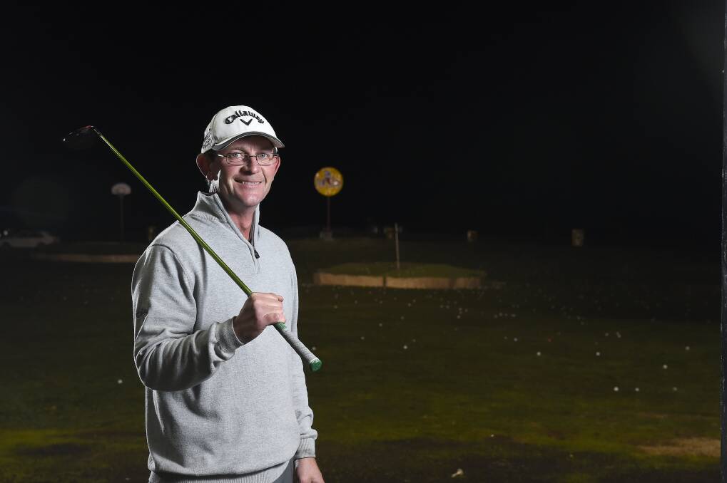 Late charge: Andrew Cartledge has become Ballarat’s newest golf professional, despite being well into his 40s. Picture: Justin Whitelock