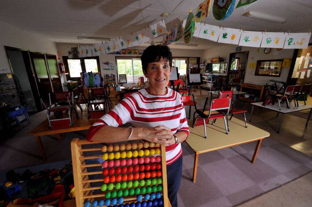 RETIRED: Monica Wain worked at the Woady Yaloak kindergarten in Scarsdale for 35 years. PICTURE: JEREMY BANNISTER