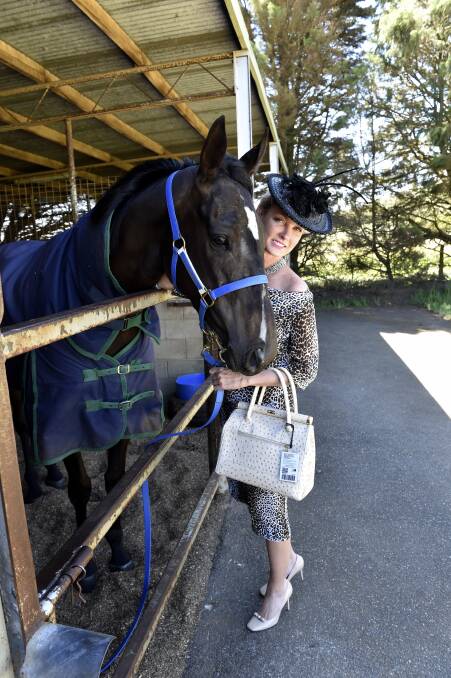 Style queen: Country Racing Victoria director Victoria Armstrong with More Than Sacred. PICTURE: JEREMY BANNISTER