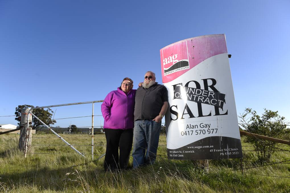 Waiting: Rex and Trish Turner have been waiting almost a year for a permit to build on their Creswick block of land. PICTURE: JUSTIN WHITELOCK