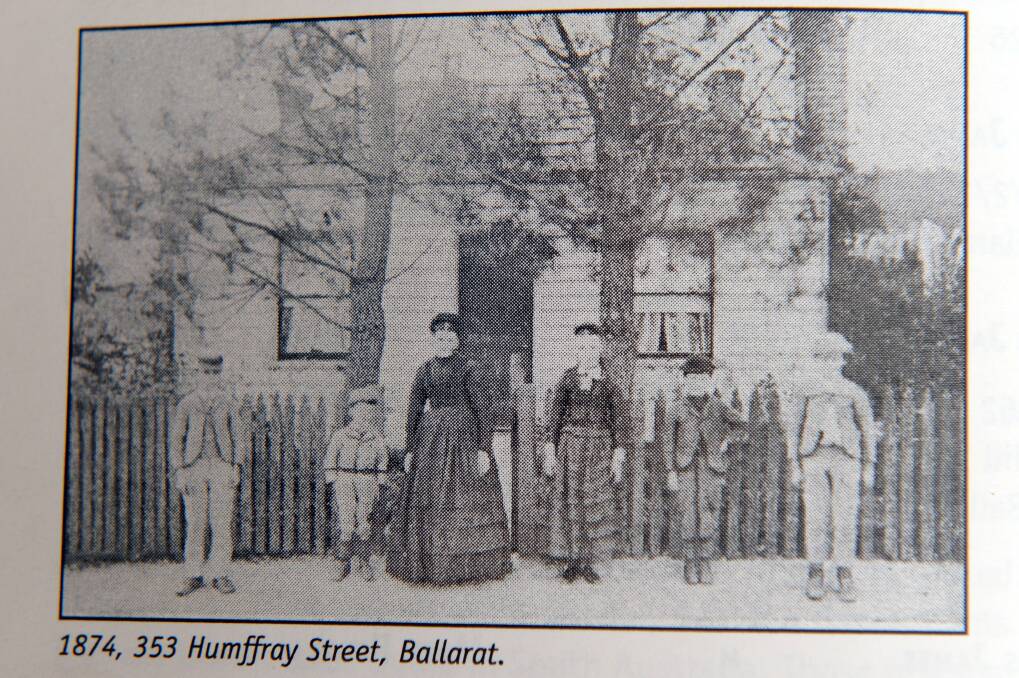 A photo of the Humffray Street property from 1874.