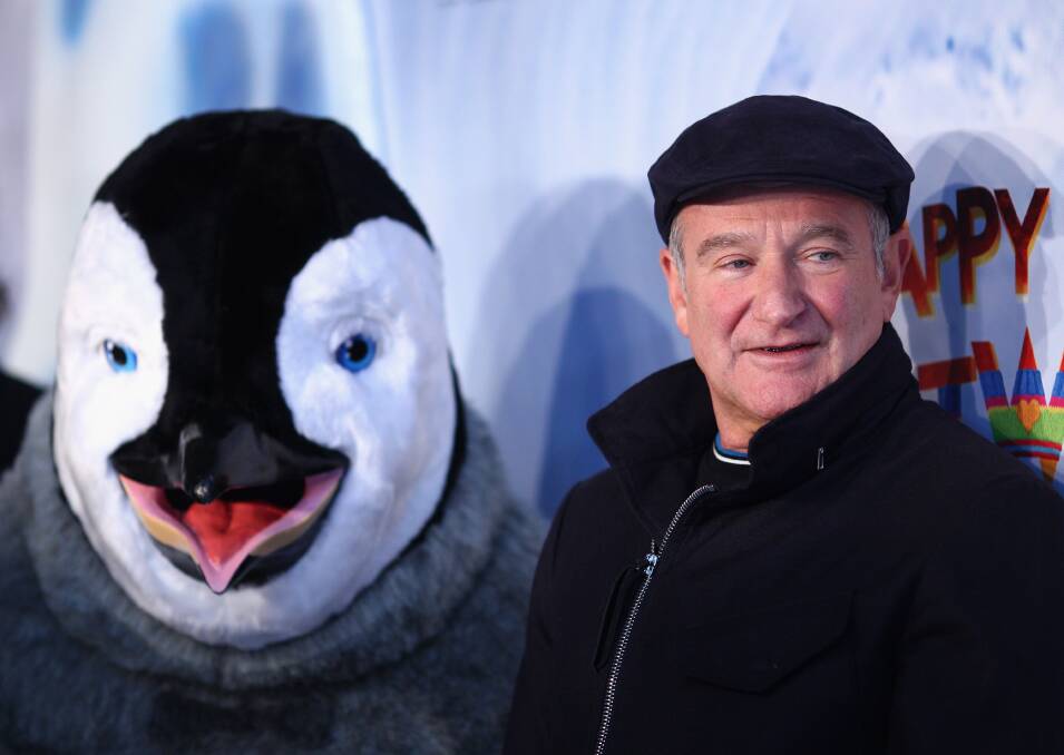  Robin Williams at the Happy Feet 2 Australian Premiere in 2011. PICTURE: GETTY IMAGES