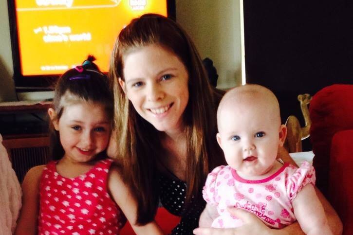 Raising awareness: Simone Johns with daughters Marley (right) and Gemma.