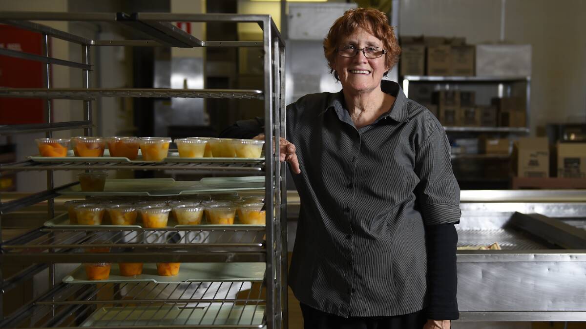 Service: Lynette Ffrost started working in catering at Ballarat Health Services as a 17-year-old. PICTURE: JUSTIN WHITELOCK